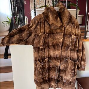 Beautiful mink fur coat